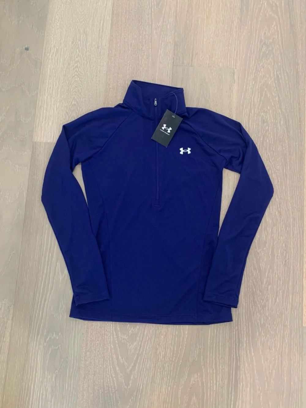 Under Armour Women’s Half zip long sleeve top in Indigo - Picture 4 of 4